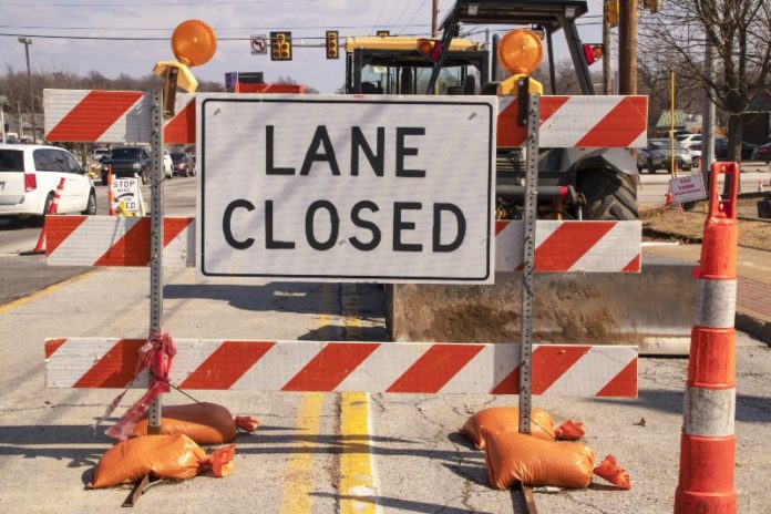 lane closed