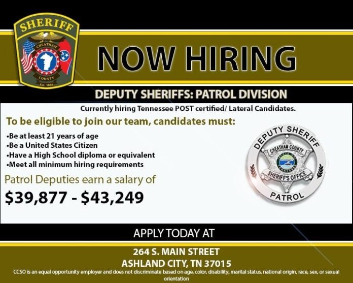 cheatham county sheriff hiring