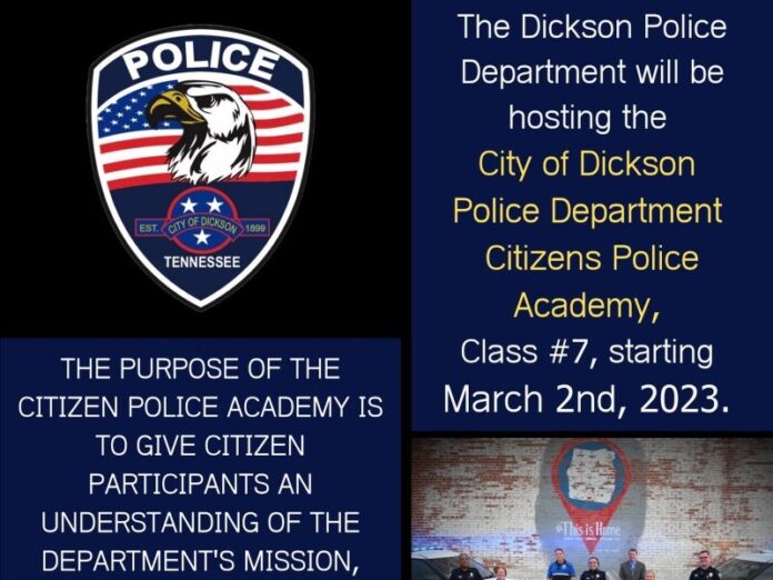 dickson police citizen academy
