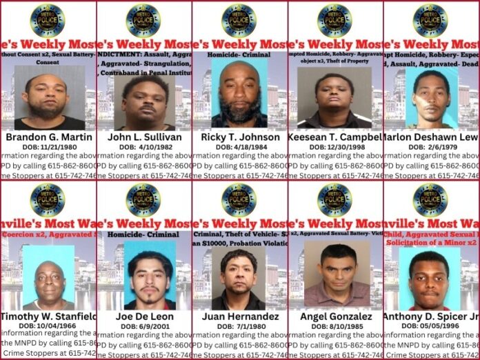 Nashville Most wanted