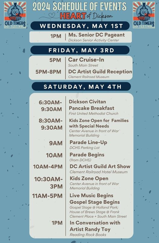 old timer's day festival schedule 2024