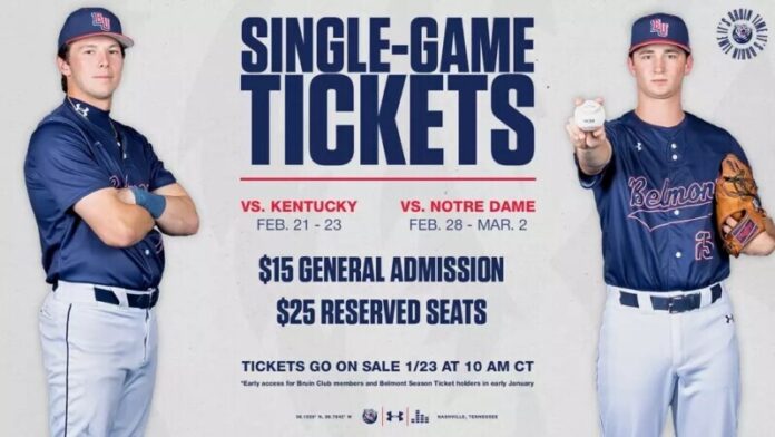 Baseball Ticket Sale Information for Select Non-Conference Series