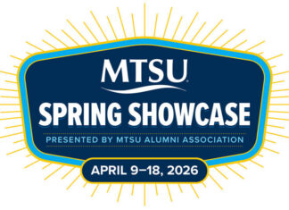MTSU to Host Alumni Spring Showcase Alum Spring Showcase advance 2026 graphic